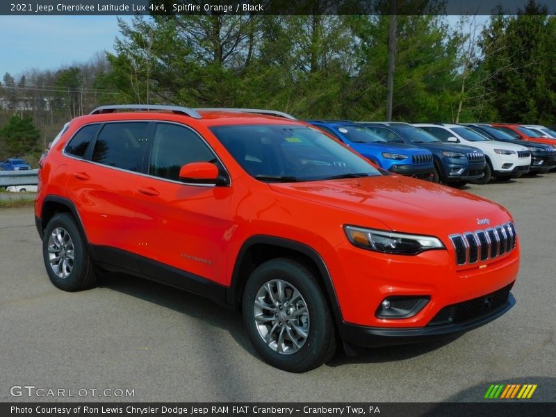 Spitfire Orange / Black 2021 Jeep Cherokee Latitude Lux 4x4