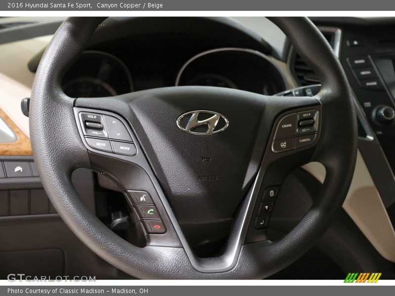 Canyon Copper / Beige 2016 Hyundai Santa Fe Sport