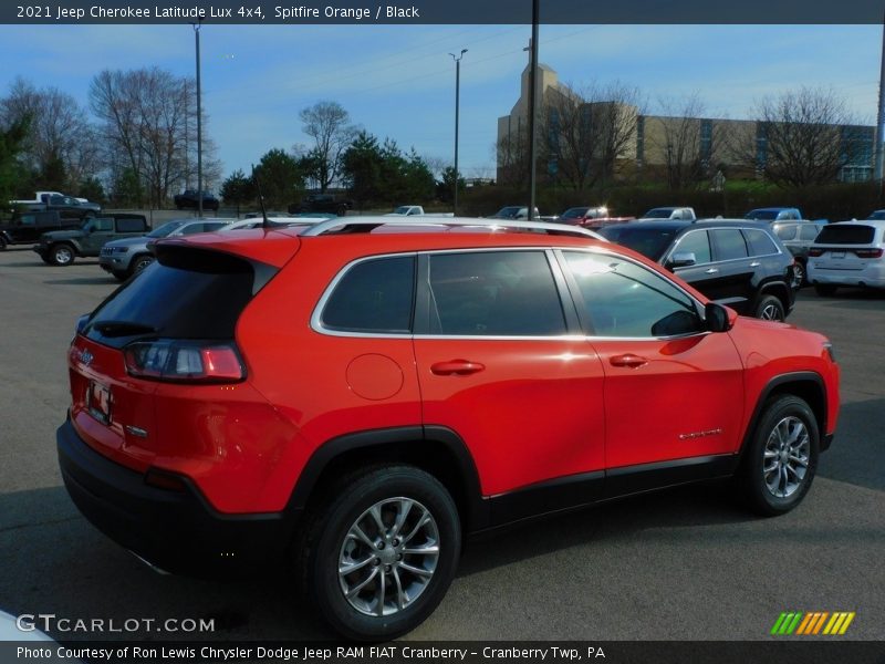 Spitfire Orange / Black 2021 Jeep Cherokee Latitude Lux 4x4