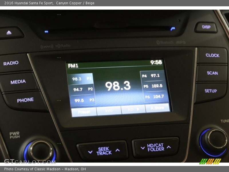 Canyon Copper / Beige 2016 Hyundai Santa Fe Sport