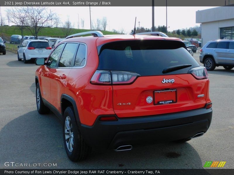 Spitfire Orange / Black 2021 Jeep Cherokee Latitude Lux 4x4