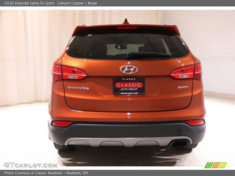 Canyon Copper / Beige 2016 Hyundai Santa Fe Sport