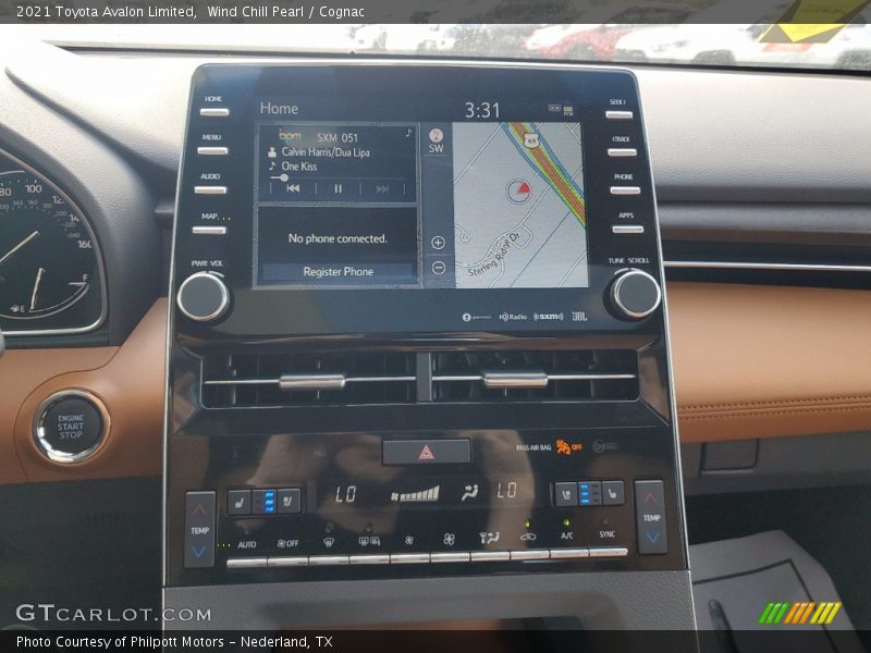 Wind Chill Pearl / Cognac 2021 Toyota Avalon Limited
