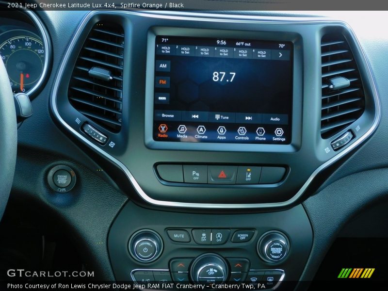 Spitfire Orange / Black 2021 Jeep Cherokee Latitude Lux 4x4