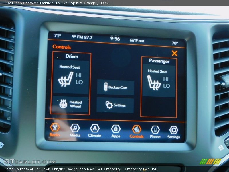 Spitfire Orange / Black 2021 Jeep Cherokee Latitude Lux 4x4