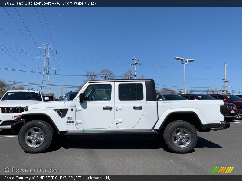Bright White / Black 2021 Jeep Gladiator Sport 4x4