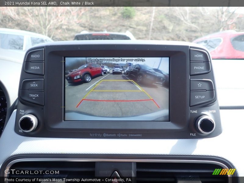 Chalk White / Black 2021 Hyundai Kona SEL AWD