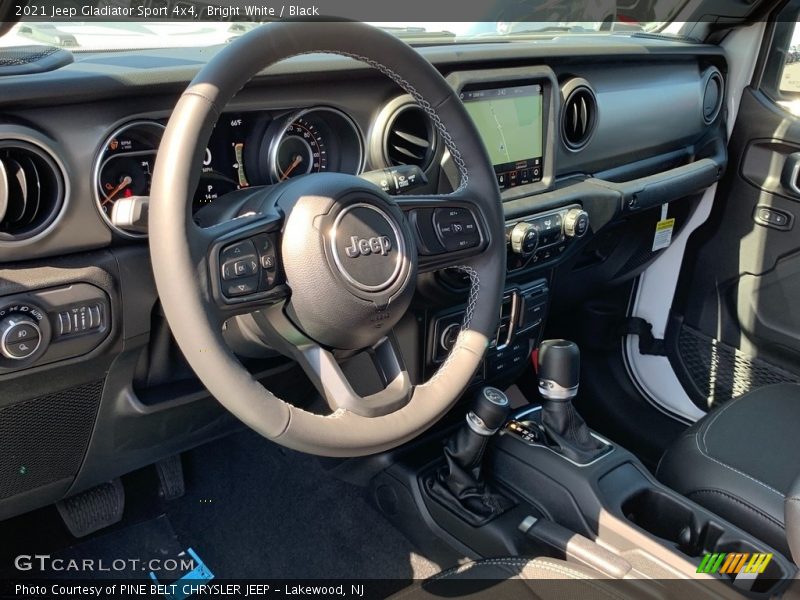 Bright White / Black 2021 Jeep Gladiator Sport 4x4