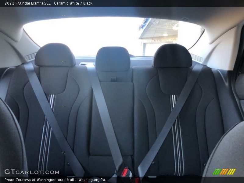 Ceramic White / Black 2021 Hyundai Elantra SEL