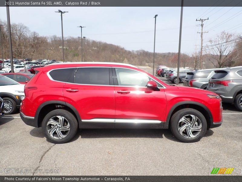 Calypso Red / Black 2021 Hyundai Santa Fe SEL AWD