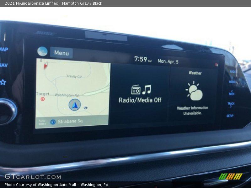 Hampton Gray / Black 2021 Hyundai Sonata Limited
