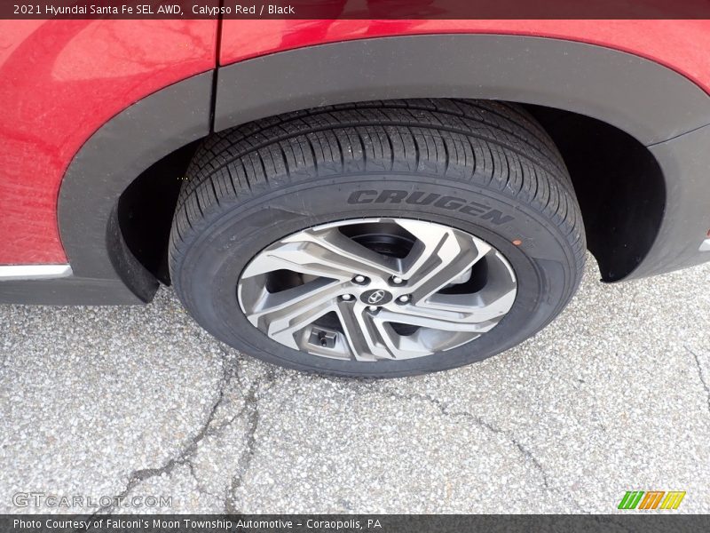 Calypso Red / Black 2021 Hyundai Santa Fe SEL AWD