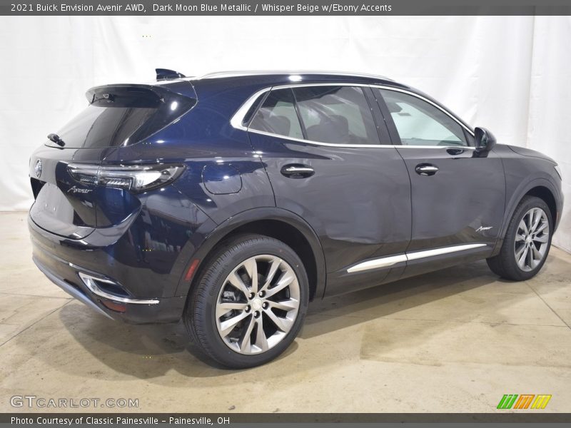 Dark Moon Blue Metallic / Whisper Beige w/Ebony Accents 2021 Buick Envision Avenir AWD