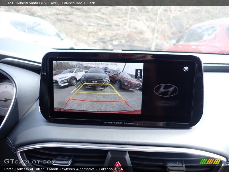 Calypso Red / Black 2021 Hyundai Santa Fe SEL AWD