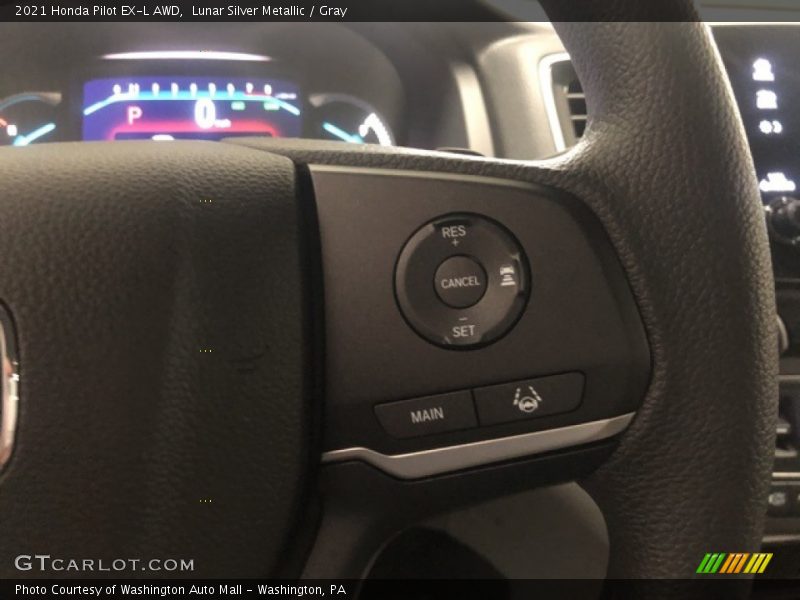 Lunar Silver Metallic / Gray 2021 Honda Pilot EX-L AWD