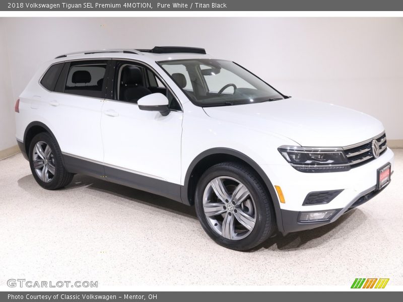 Pure White / Titan Black 2018 Volkswagen Tiguan SEL Premium 4MOTION
