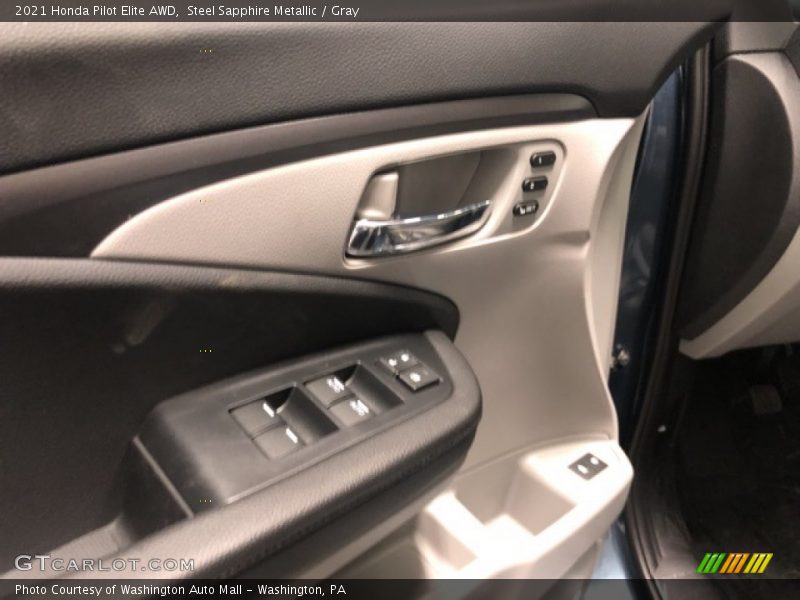 Steel Sapphire Metallic / Gray 2021 Honda Pilot Elite AWD