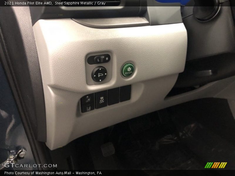 Steel Sapphire Metallic / Gray 2021 Honda Pilot Elite AWD