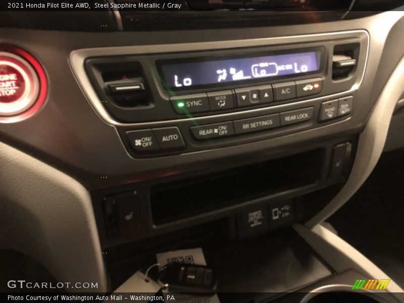 Steel Sapphire Metallic / Gray 2021 Honda Pilot Elite AWD
