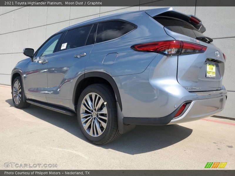 Moon Dust / Graphite 2021 Toyota Highlander Platinum