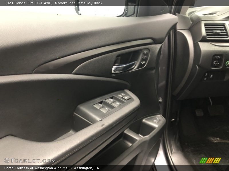 Modern Steel Metallic / Black 2021 Honda Pilot EX-L AWD