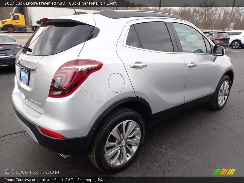 Quicksilver Metallic / Ebony 2017 Buick Encore Preferred AWD