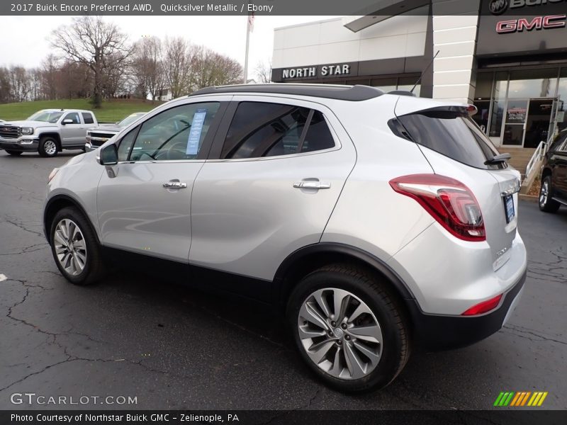 Quicksilver Metallic / Ebony 2017 Buick Encore Preferred AWD