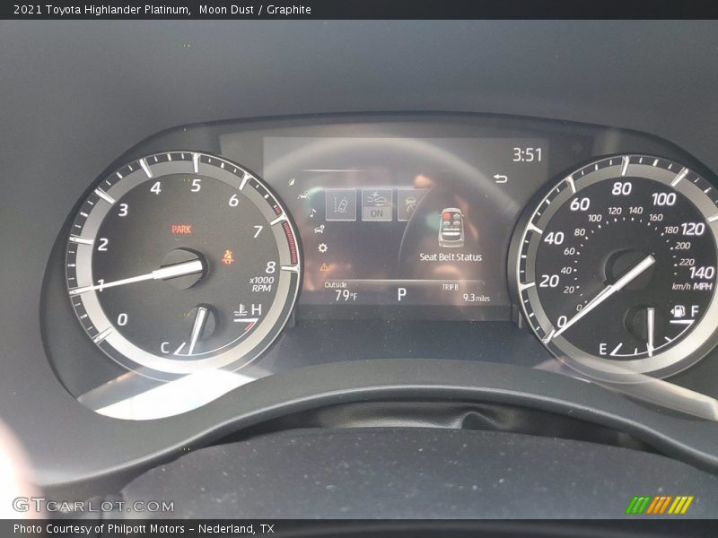 Moon Dust / Graphite 2021 Toyota Highlander Platinum