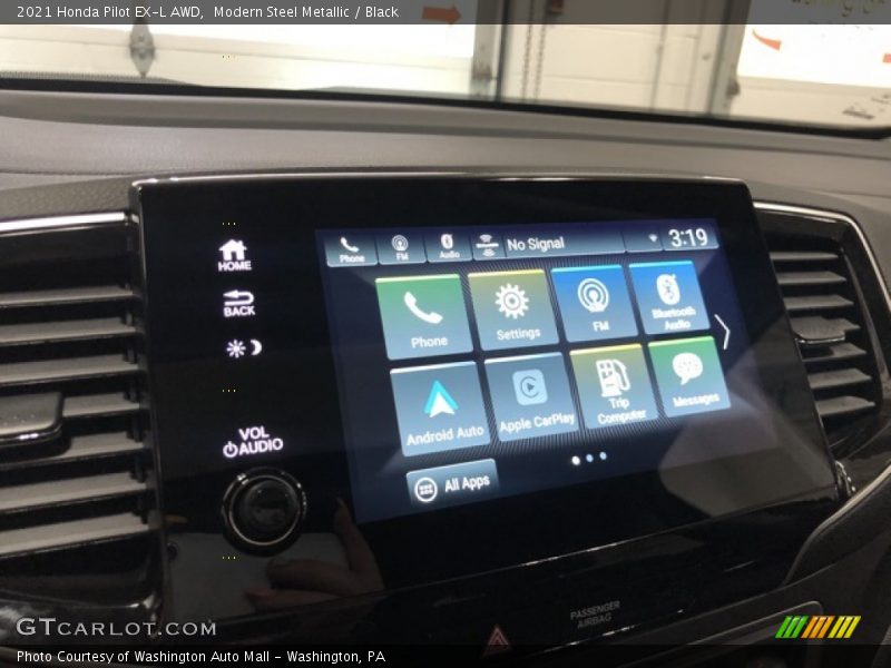 Modern Steel Metallic / Black 2021 Honda Pilot EX-L AWD