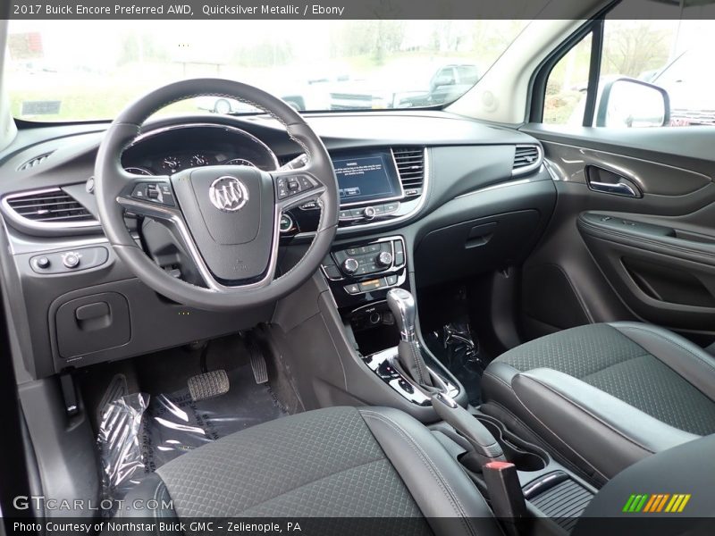 Quicksilver Metallic / Ebony 2017 Buick Encore Preferred AWD