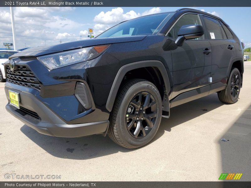 Midnight Black Metallic / Black 2021 Toyota RAV4 LE