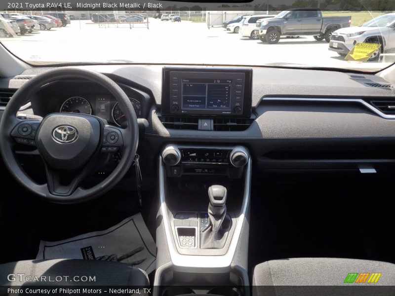 Midnight Black Metallic / Black 2021 Toyota RAV4 LE