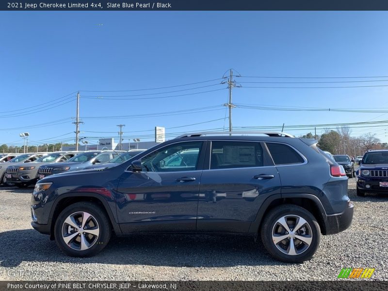 Slate Blue Pearl / Black 2021 Jeep Cherokee Limited 4x4