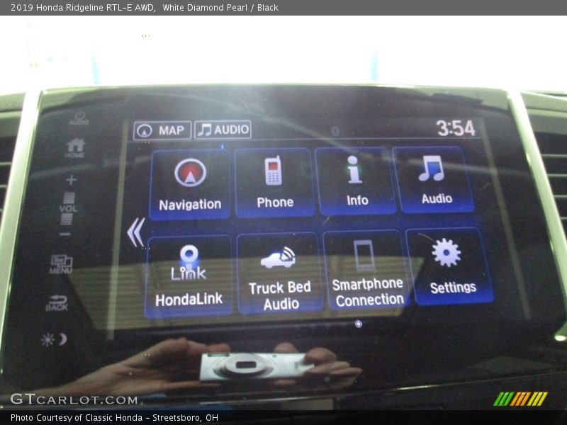 White Diamond Pearl / Black 2019 Honda Ridgeline RTL-E AWD
