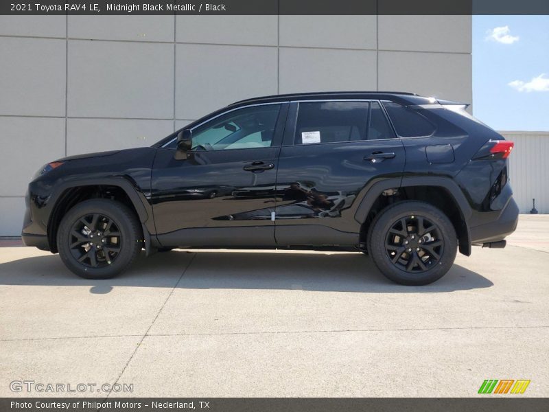 Midnight Black Metallic / Black 2021 Toyota RAV4 LE