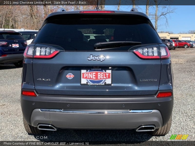 Slate Blue Pearl / Black 2021 Jeep Cherokee Limited 4x4