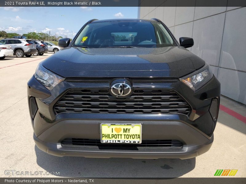 Midnight Black Metallic / Black 2021 Toyota RAV4 LE
