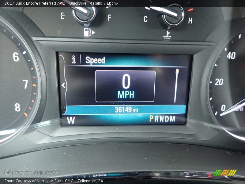 Quicksilver Metallic / Ebony 2017 Buick Encore Preferred AWD