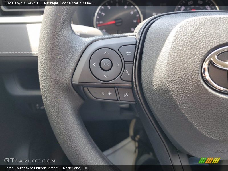 Midnight Black Metallic / Black 2021 Toyota RAV4 LE