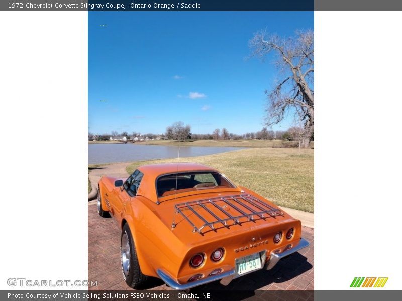 Ontario Orange / Saddle 1972 Chevrolet Corvette Stingray Coupe