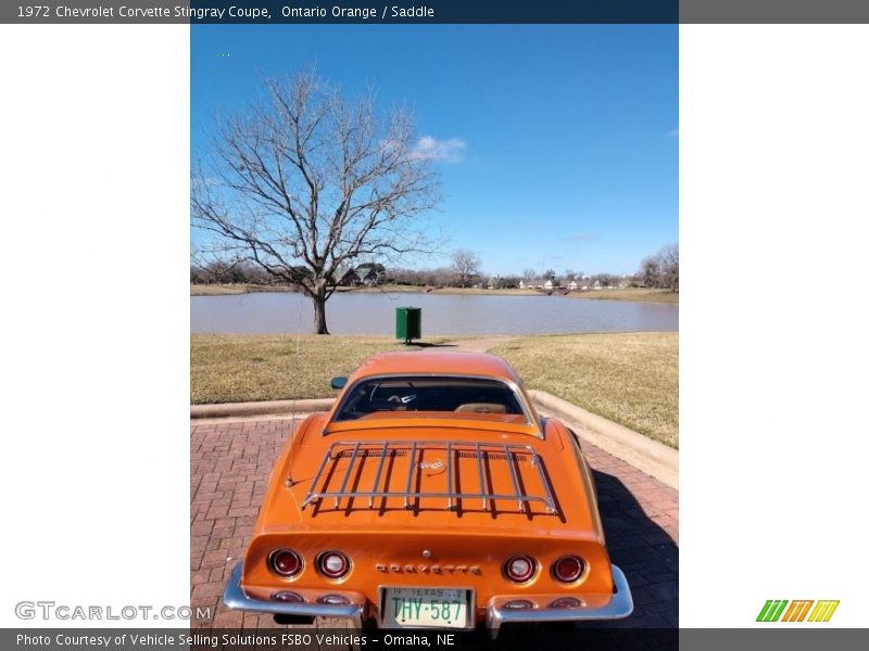 Ontario Orange / Saddle 1972 Chevrolet Corvette Stingray Coupe