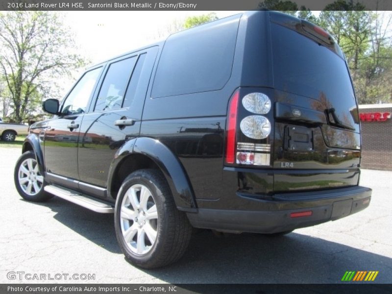 Santorini Black Metallic / Ebony/Ebony 2016 Land Rover LR4 HSE