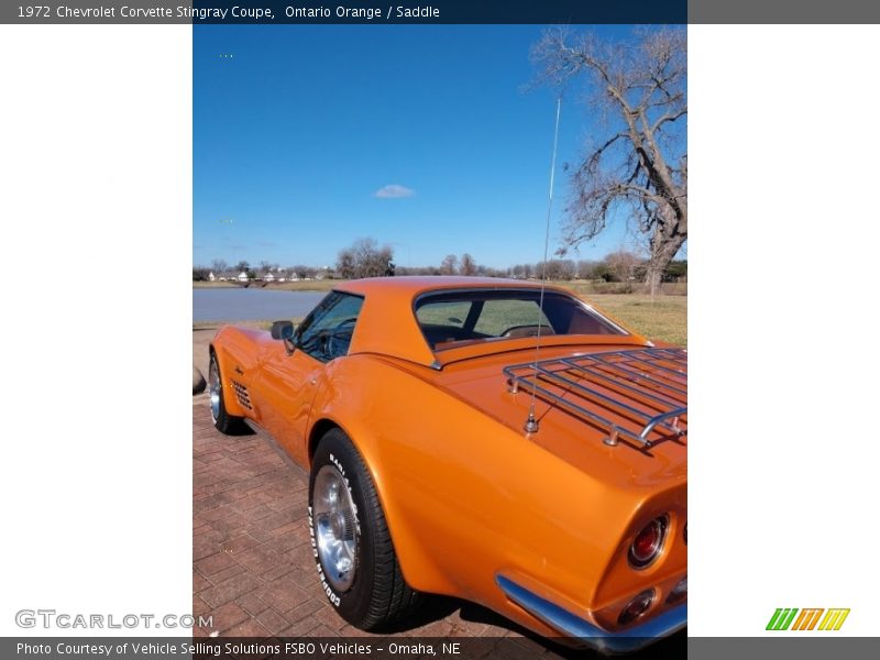 Ontario Orange / Saddle 1972 Chevrolet Corvette Stingray Coupe