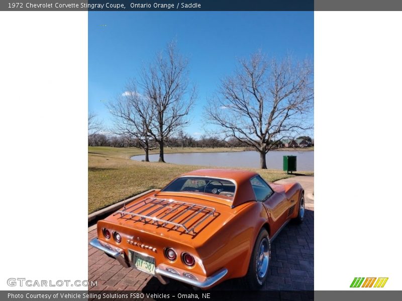 Ontario Orange / Saddle 1972 Chevrolet Corvette Stingray Coupe