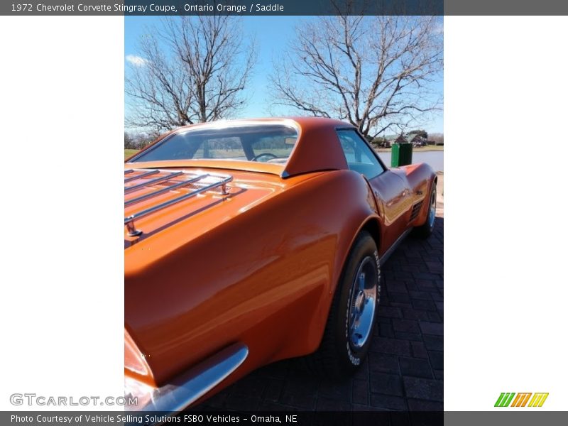 Ontario Orange / Saddle 1972 Chevrolet Corvette Stingray Coupe