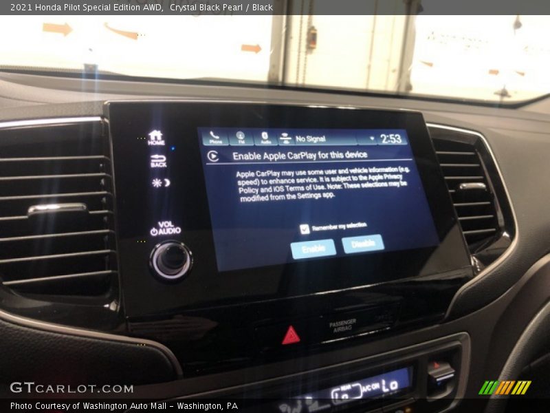 Crystal Black Pearl / Black 2021 Honda Pilot Special Edition AWD