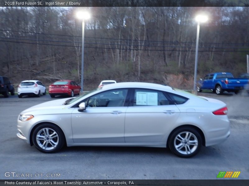 Ingot Silver / Ebony 2018 Ford Fusion SE