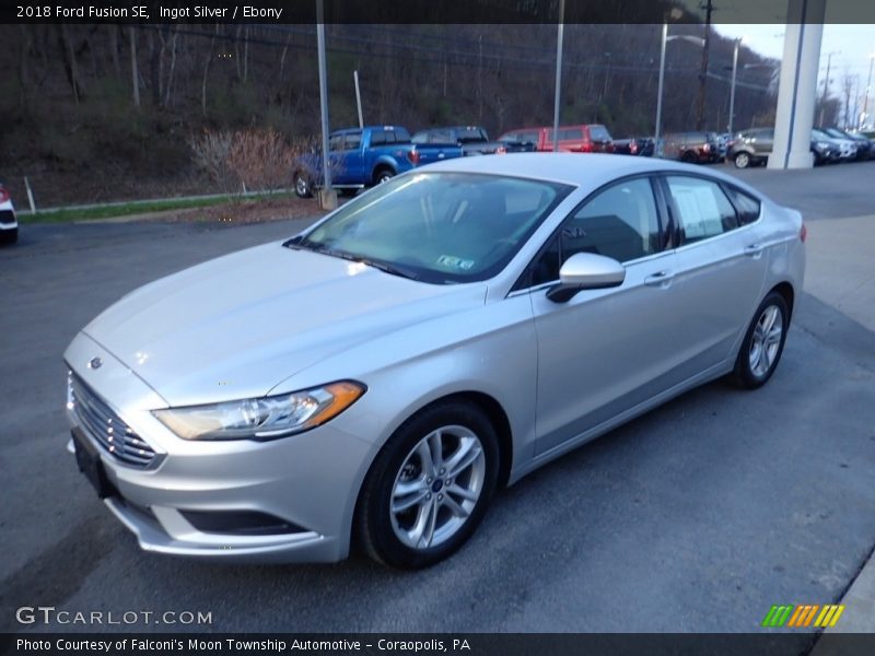 Ingot Silver / Ebony 2018 Ford Fusion SE