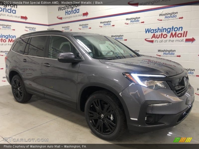 Modern Steel Metallic / Black 2021 Honda Pilot Special Edition AWD