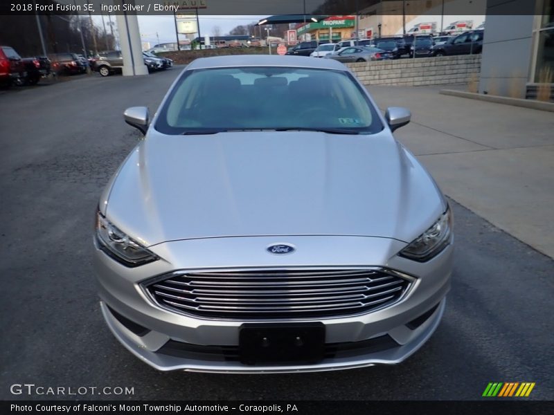 Ingot Silver / Ebony 2018 Ford Fusion SE